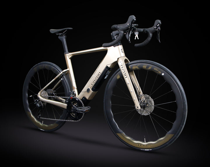COZON Carbon C11 Electric Bike in silver color, featuring lightweight carbon frame, advanced electric motor, Shimano hydraulic brakes, and ergonomic design for unparalleled comfort. Perfect for city commutes, long rides, and performance cycling. High-speed, durable, and stylish e-bike with modern features for both beginners and experienced riders seeking quality and efficiency in urban mobility.