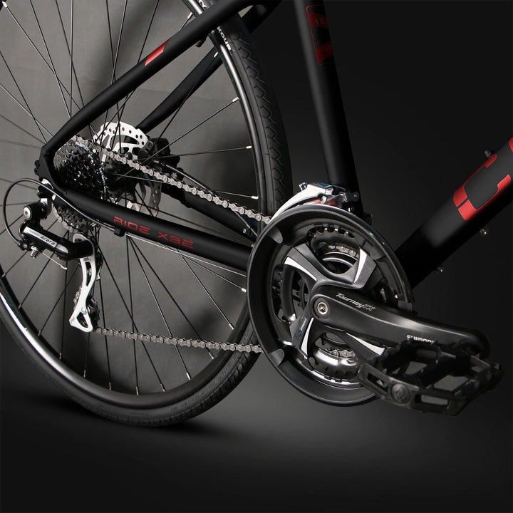دراجة هوائية هجين كوزون اسود - Cozon hybrid bike x3s