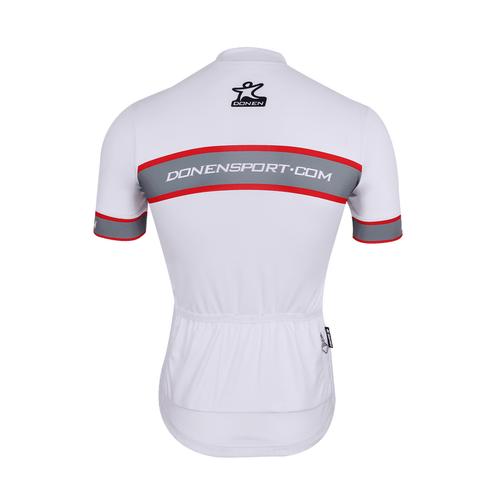 Donen White Cycling Team Jersey تيشيرت رياضي للدراجة الهوائية - دراجتي للدراجات الهوائية