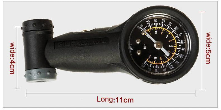 GIYO GG - 05 Tire Gauge 160 psi مقياس ضغط الهواء للدراجة الهوائية - دراجتي للدراجات الهوائية