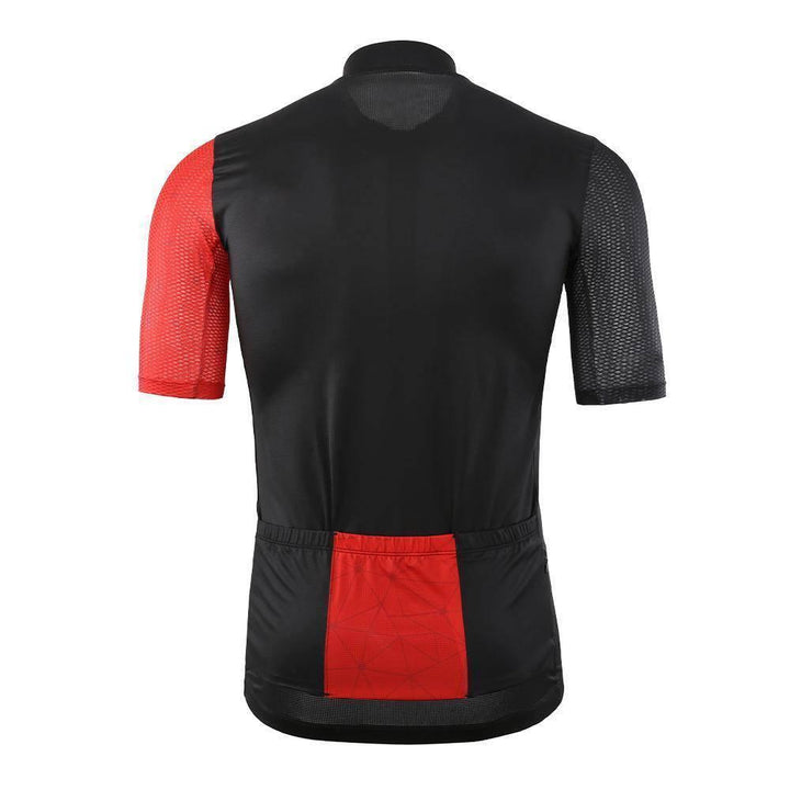 تي شيرت رياضي لركوب الدراجات ELITE JERSEY BLACK & RED - دراجتي للدراجات الهوائية