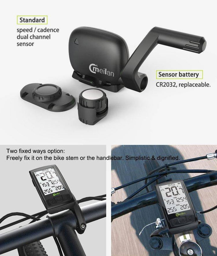جهاز عداد سرعة ام 4 MEILAN GPS core bicycle computer M4 speed - دراجتي للدراجات الهوائية