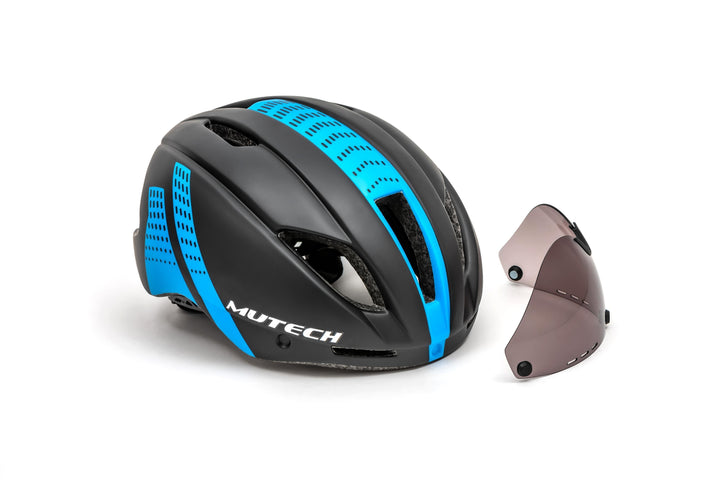 MUTECH GH-01 bike helmet with integrated sunglasses خوذة للدراجة الهوائية - دراجتي للدراجات الهوائية