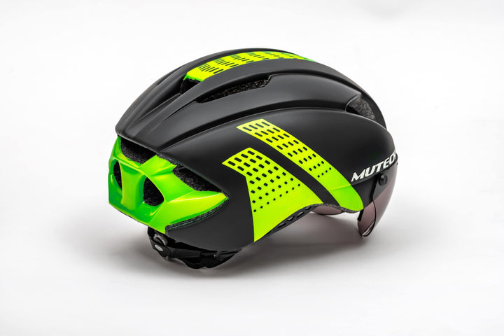 MUTECH GH-01 bike helmet with integrated sunglasses خوذة للدراجة الهوائية - دراجتي للدراجات الهوائية