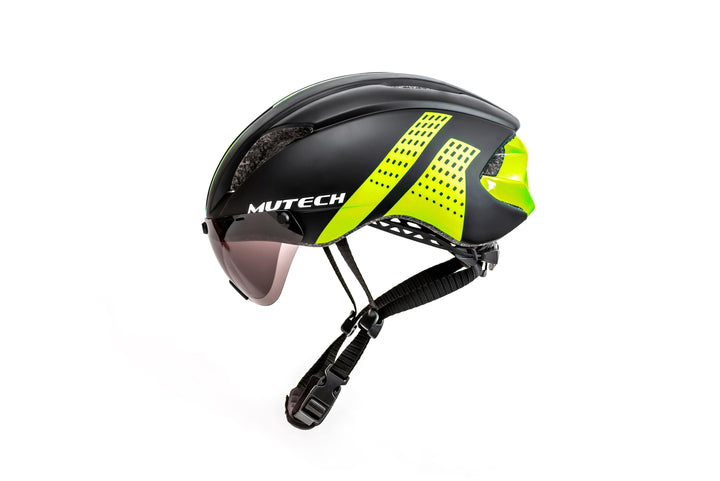 MUTECH GH-01 bike helmet with integrated sunglasses خوذة للدراجة الهوائية - دراجتي للدراجات الهوائية