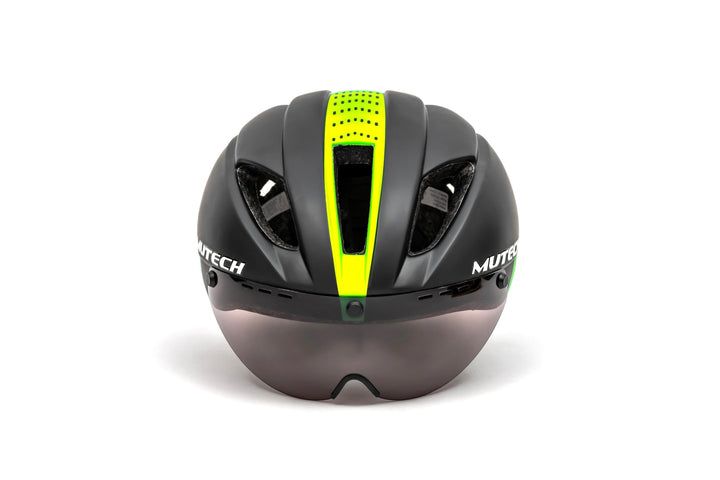 MUTECH GH-01 bike helmet with integrated sunglasses خوذة للدراجة الهوائية - دراجتي للدراجات الهوائية