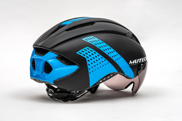 MUTECH GH-01 bike helmet with integrated sunglasses خوذة للدراجة الهوائية - دراجتي للدراجات الهوائية