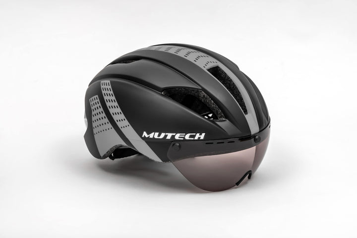 MUTECH GH-01 bike helmet with integrated sunglasses خوذة للدراجة الهوائية - دراجتي للدراجات الهوائية