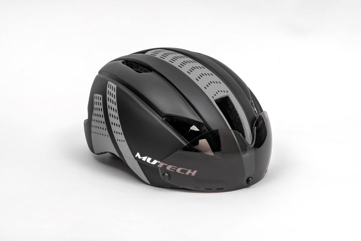 MUTECH GH-01 bike helmet with integrated sunglasses خوذة للدراجة الهوائية - دراجتي للدراجات الهوائية