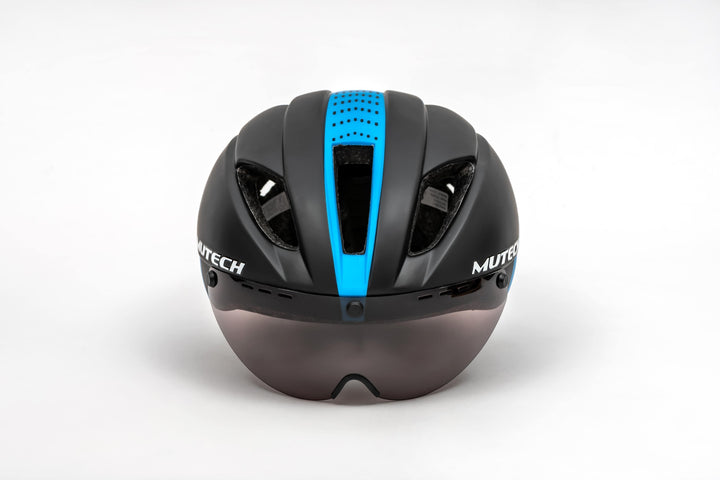 MUTECH HELMET GH-01 خوذة مع نظارة للدراجات الهوائية.