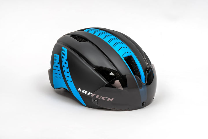 MUTECH HELMET GH-01 خوذة مع نظارة للدراجات الهوائية.