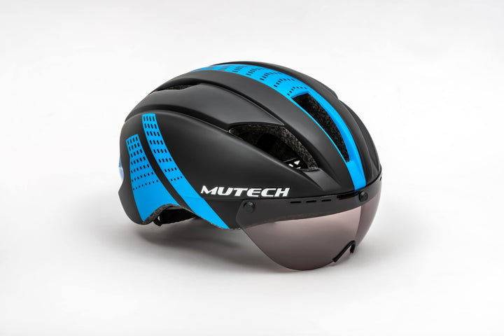 MUTECH HELMET GH-01 خوذة مع نظارة للدراجات الهوائية.