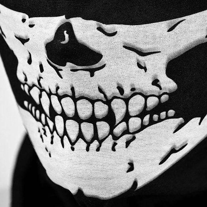 Face Mask Shield Skull Ghost - دراجتي للدراجات الهوائية