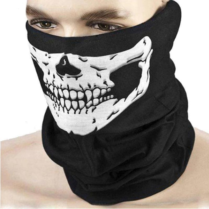 Face Mask Shield Skull Ghost - دراجتي للدراجات الهوائية