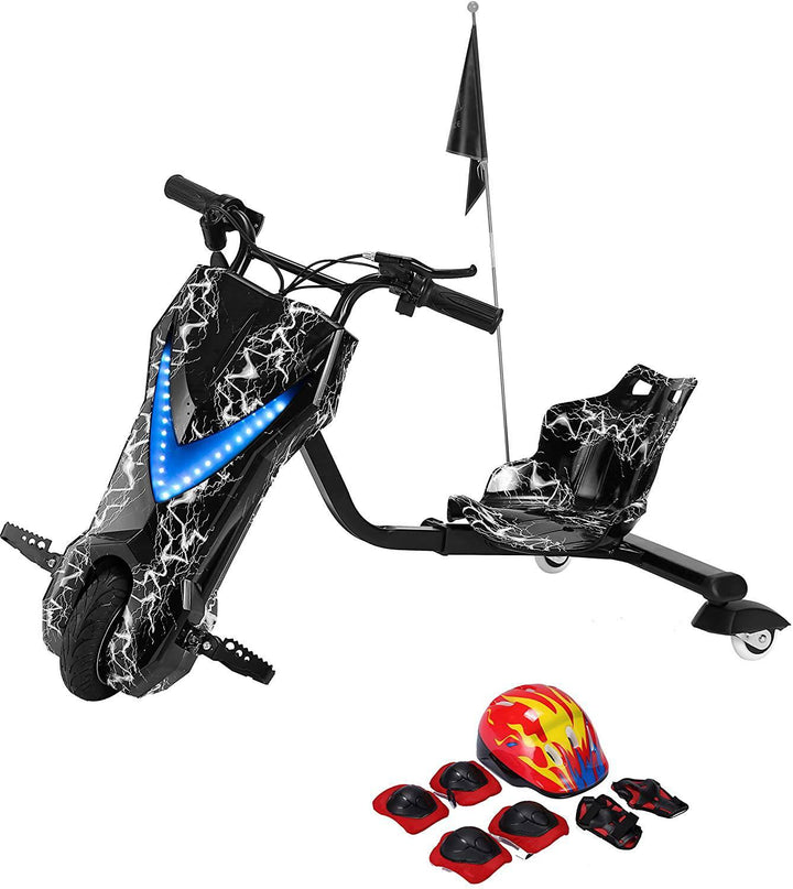 سكوتر اسود ابيض 36 | Black flash scooters 36v - دراجتي للدراجات الهوائية